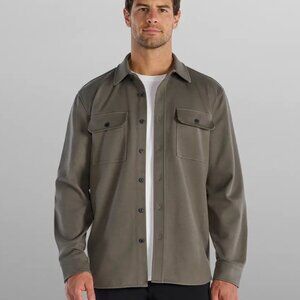 BYLT Basics Coastal Overshirt Olive Green Medium